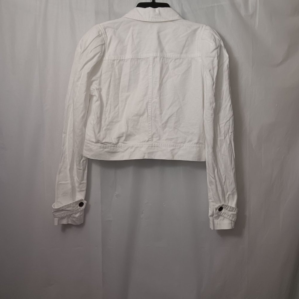 DANIELLE BERNSTEIN CROPPED ZIP UP JACKET 100% COTTON SIZE SMALL - Picture 10 of 10